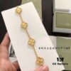 692fbe4c99f2d84055c87e6c Van Cleef & Arpels VCA 2019 Alhambra Radiant Five-Leaf Bracelet in Yellow Gold, Real Item, Shimmering and Unique Design