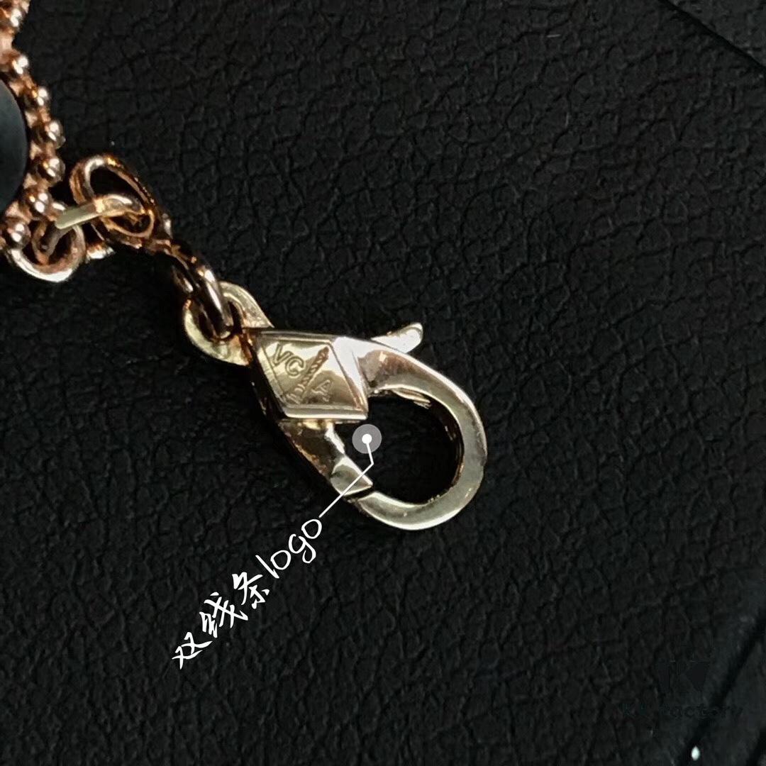 692fbe5299f2d84055c87e77 VCA Lucky Gray Pearl and Full Diamond Five-Leaf Clover Bracelet, Supreme Silver Version, Extremely Rare and Difficult to Produce