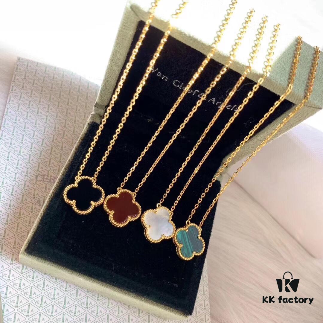 692fbe6199f2d84055c87e8e Luxury Level Replica 👄 VCA Van Cleef & Arpels Classic Medium Four-Leaf Clover Necklace in Gold Tone!