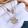 692fbe6d99f2d84055c87ea6 VCA Van Cleef & Arpels Frivole Series Micro-Pave Three-Leaf Clover Necklace and Bracelet, Stunning Design, Popular Among Influencers, Classic, Timeless, Elegant and Minimalist, 925 Sterling Silver with High-Cut Diamonds, A Must-Have for Every Woman, Exquisite Craftsmanship, Premium Quality