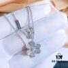 692fbe6e99f2d84055c87ea7 VCA Van Cleef & Arpels Frivole Series Micro-Pave Three-Leaf Clover Necklace and Bracelet, Stunning Design, Popular Among Influencers, Classic, Timeless, Elegant and Minimalist, 925 Sterling Silver with High-Cut Diamonds, A Must-Have for Every Woman, Exquisite Craftsmanship, Premium Quality