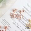 692fbe8699f2d84055c87ecf Vca Sweet Alhambra® Series Red Heart Four-Leaf Clover Stud Earrings