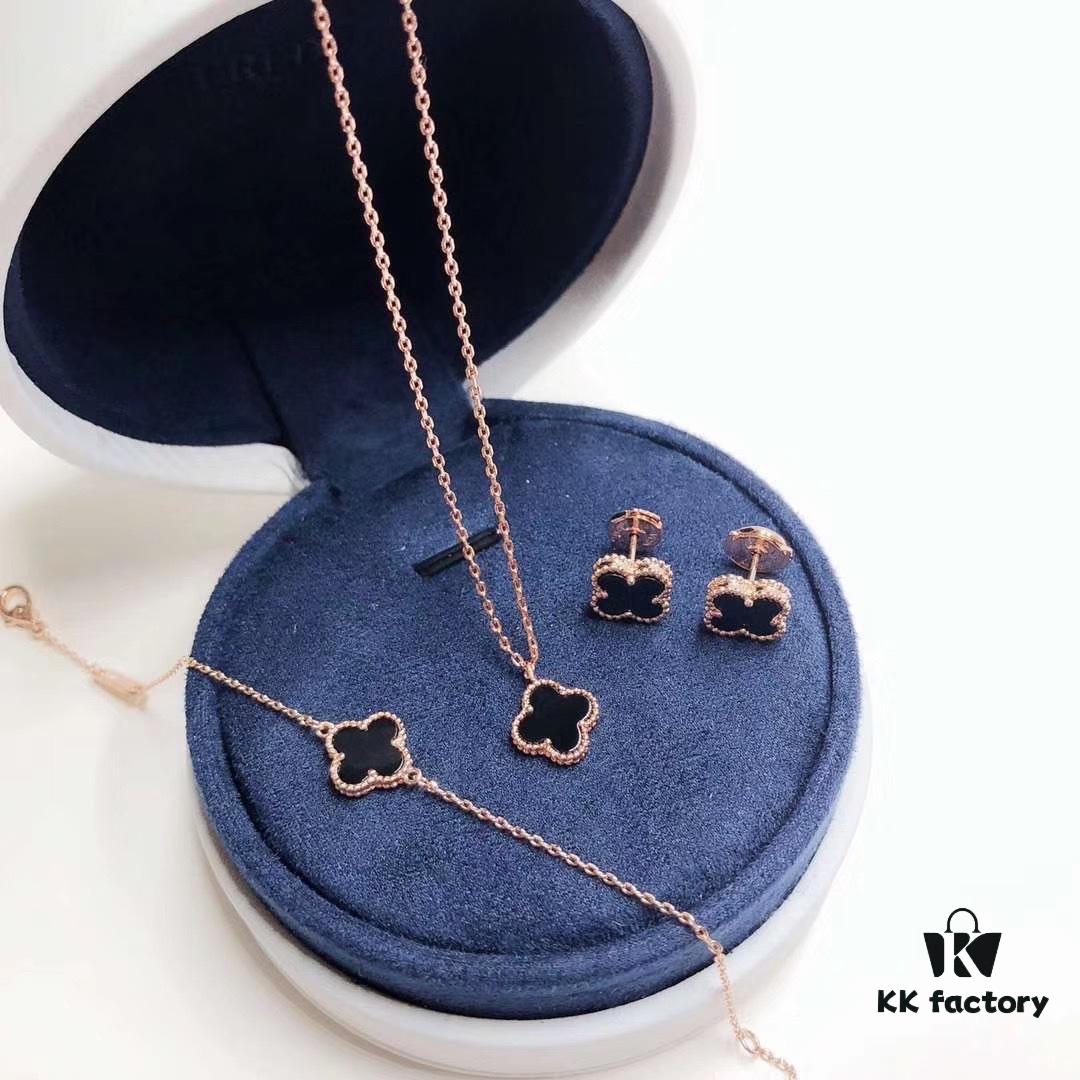 692fbe9c99f2d84055c87ee8 Van Cleef & Arpels Mini Alhambra ✨ Sterling Silver with 18K Rose Gold Plating, Inlaid with Selected Natural Mother of Pearl
