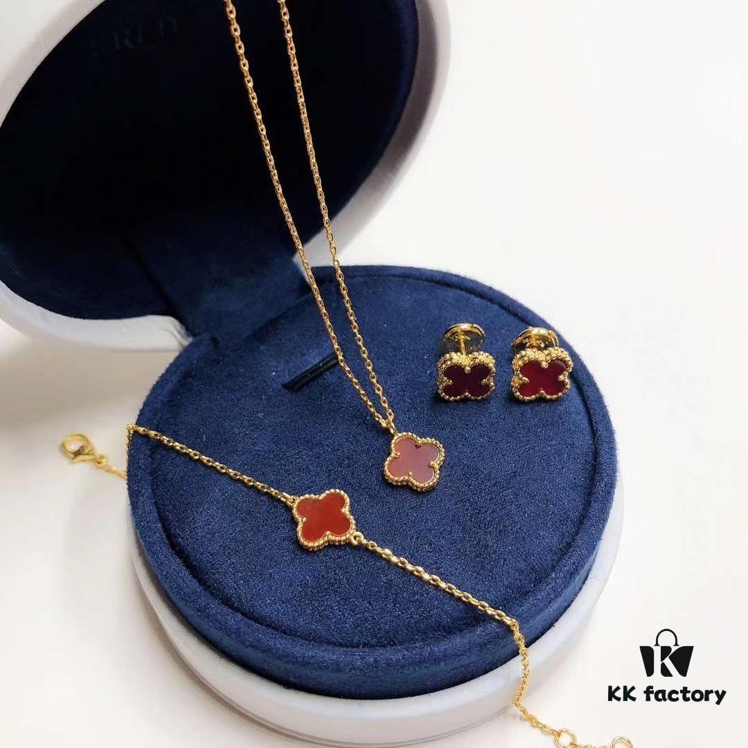 692fbe9c99f2d84055c87eea Van Cleef & Arpels Mini Alhambra ✨ Sterling Silver with 18K Rose Gold Plating, Inlaid with Selected Natural Mother of Pearl