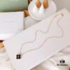 692fbea099f2d84055c87ef0 Red Carnelian / White Mother of Pearl / Black Onyx Van Cleef & Arpels Alhambra Clover Necklace, Sterling Silver with Thick Gold Plating