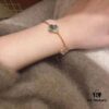 692fbeab99f2d84055c87f03 Vca Van Cleef & Arpels 2019 Limited Edition Color-Changing Four-Leaf Clover!! Gray Mother-of-Pearl Diamond-Paved Five-Petal Bracelet, German Imported S925 Sterling Silver with Thick Gold Plating, Exquisitely Crafted, Stunningly Beautiful with Color-Shifting Effect Under Light