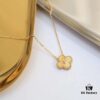 692fbeae99f2d84055c87f06 Van Cleef & Arpels Vintage Alhambra Christmas Collection, 18K Yellow Gold with Golden Mother-of-Pearl and Diamond Accent