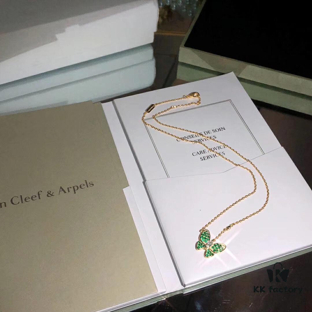 692fbebc99f2d84055c87f1c Seiko Version 👼 Van Cleef & Arpels Popular VCA Full Diamond Butterfly Necklace 😍
