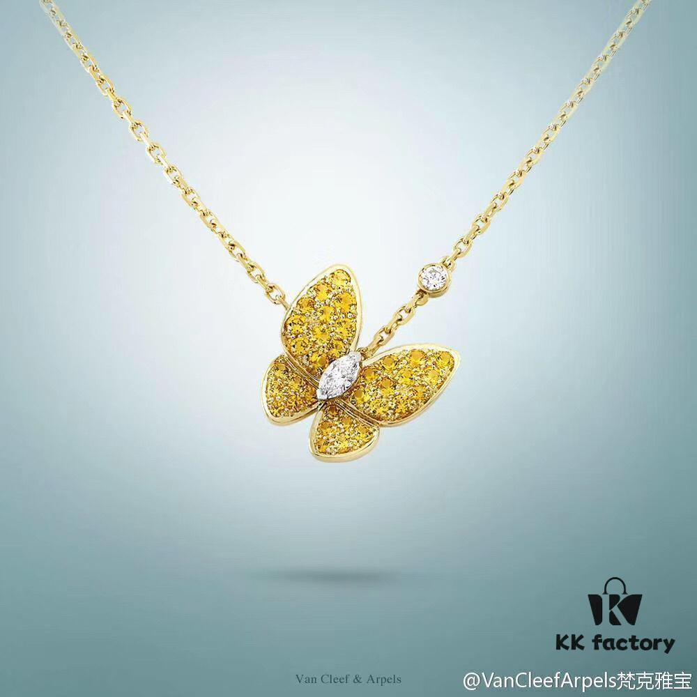 692fbebc99f2d84055c87f1d Seiko Version 👼 Van Cleef & Arpels Popular VCA Full Diamond Butterfly Necklace 😍