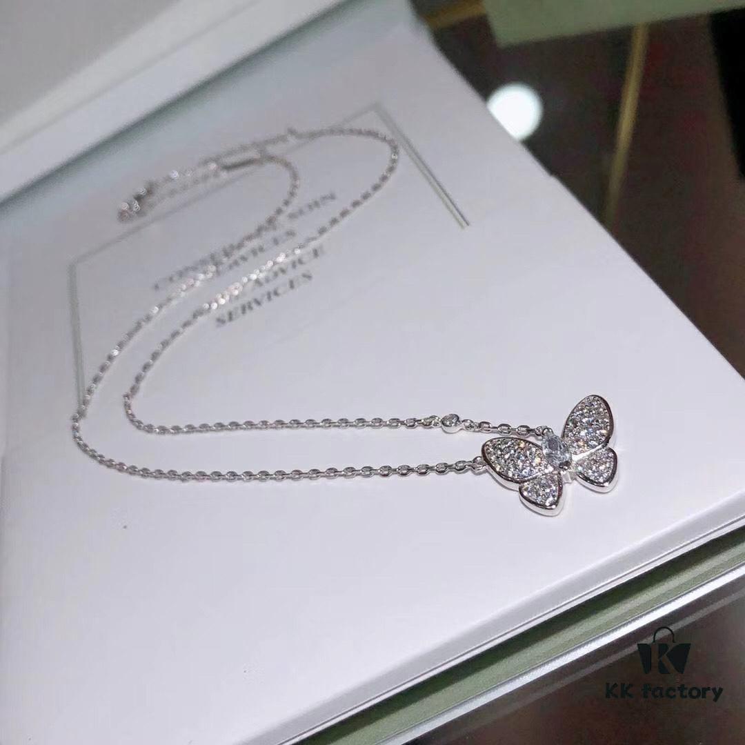 692fbec099f2d84055c87f23 Seiko Version Van Cleef & Arpels VCA Full Diamond Butterfly Necklace