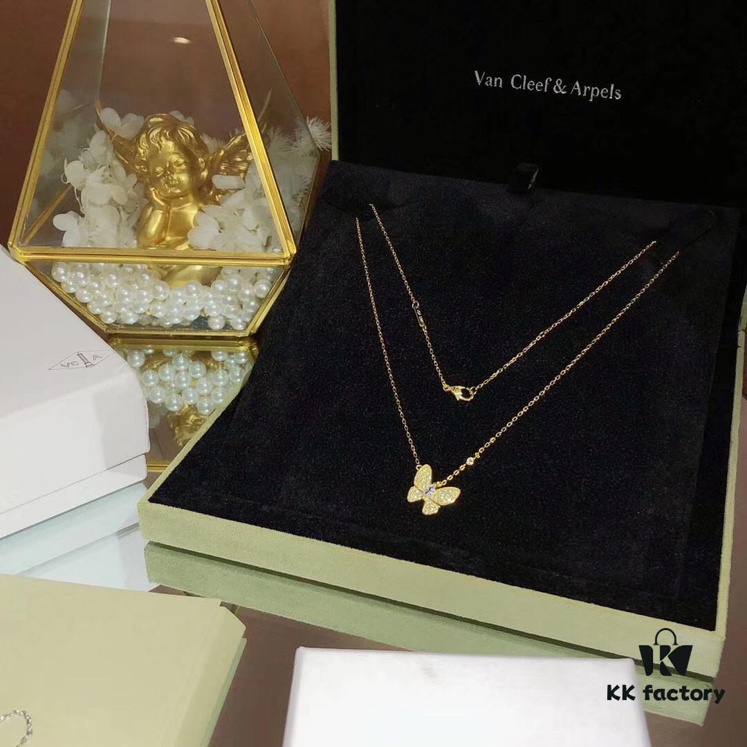 692fbec199f2d84055c87f25 Seiko Version 👼 Van Cleef & Arpels Popular VCA Full Diamond Butterfly Necklace 😍