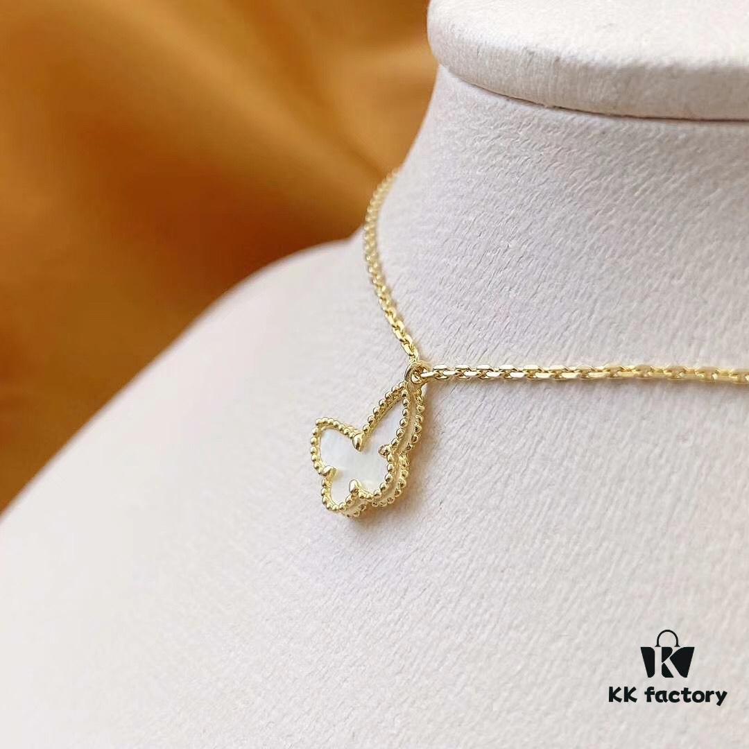 Van Cleef & Arpels Sweet Alhambra Little Butterfly Pendant Necklace