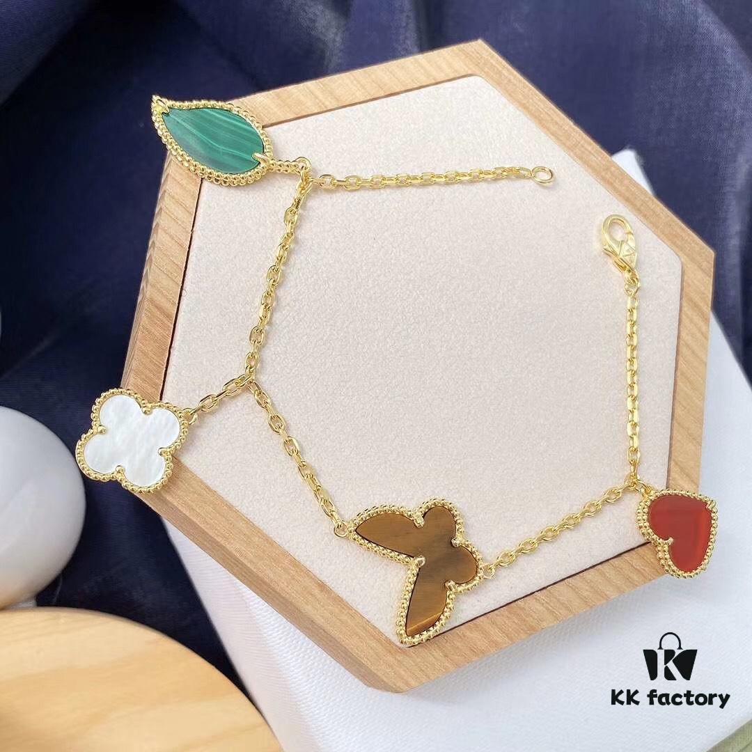 692fbece99f2d84055c87f35 Van Cleef & Arpels 2019 New Arrival Heart Butterfly Leaf Lucky Bracelet