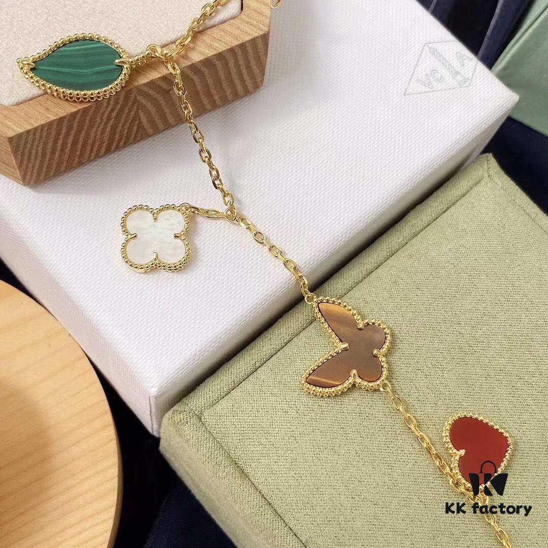 692fbed099f2d84055c87f39 Van Cleef & Arpels 2019 New Arrival Heart Butterfly Leaf Lucky Bracelet