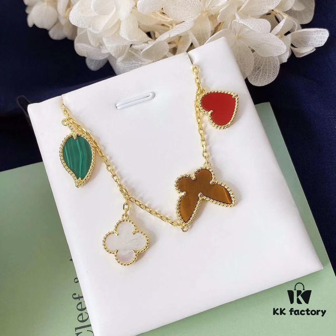 692fbed199f2d84055c87f3a Van Cleef & Arpels 2019 New Arrival Heart Butterfly Leaf Lucky Bracelet