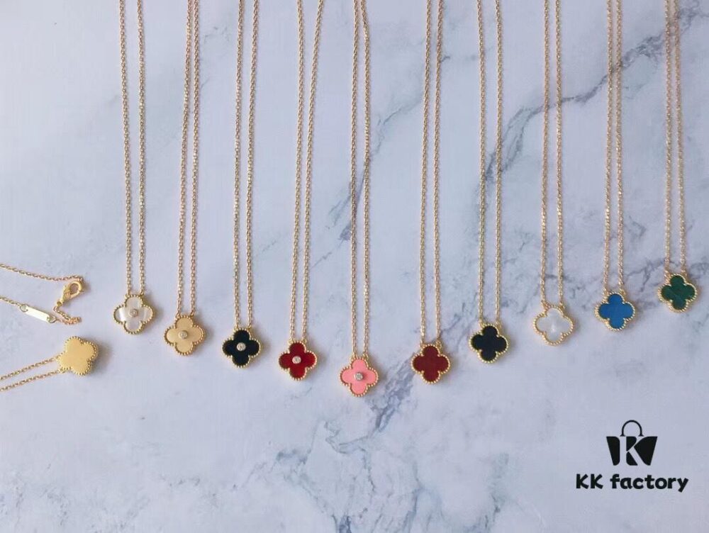 692fbed199f2d84055c87f3b VCA Yellow Gold Four-Leaf Clover Necklace Series