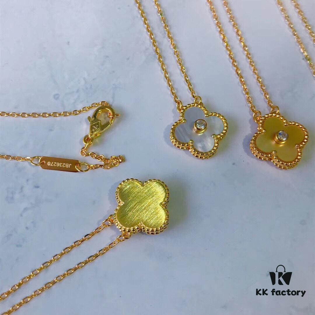 VCA Yellow Gold Four-Leaf Clover Necklace Series