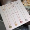 692fbed399f2d84055c87f3f Seiko Version Van Cleef & Arpels VCA Full Diamond Butterfly Necklace
