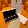 692fbee299f2d84055c87f56 High Version VCA Van Cleef & Arpels Black Onyx Alhambra Five-Leaf Bracelet in Imported Sterling Silver with 18K Gold Plating