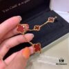 692fbeea99f2d84055c87f62 High Version VCA Van Cleef & Arpels Black Onyx Alhambra Five-Leaf Bracelet in Imported Sterling Silver with 18K Gold Plating
