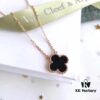 692fbeec99f2d84055c87f65 Dior Sauvage Classic Clover Necklace – Medium Size, 925 Sterling Silver Gold-Plated with Natural Stones