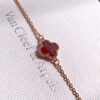 692fbef399f2d84055c87f72 Van Cleef & Arpels VCA Single Flower Alhambra Bracelet, Genuine Design! Smooth and Elegant Chalcedony Four-Leaf Motif, Hand-Polished Beads with Full, Rounded Edges for Strong Three-Dimensional Effect. Custom Lobster Clasp with Exclusive Anti-Counterfeit Code—Each Bracelet Features a Unique Authentication Number, Ensuring Uniqueness. Hand-Carved Link Chain, Each Link with 4 Facets. Exquisite Craftsmanship, Graceful and Refined. Stunning When Worn Alone or Layered. Bracelet Length: 17.5 cm, Adjustable.