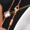 692fbef699f2d84055c87f77 Van Cleef & Arpels VCA Single Flower Alhambra Bracelet, Genuine Design! Smooth and Elegant Chalcedony Four-Leaf Motif, Hand-Polished Beads with Full, Rounded Edges for Strong Three-Dimensional Effect. Custom Lobster Clasp with Exclusive Anti-Counterfeit Code—Each Bracelet Features a Unique Authentication Number, Ensuring Uniqueness. Hand-Carved Link Chain, Each Link with 4 Facets. Exquisite Craftsmanship, Graceful and Refined. Stunning When Worn Alone or Layered. Bracelet Length: 17.5 cm, Adjustable.