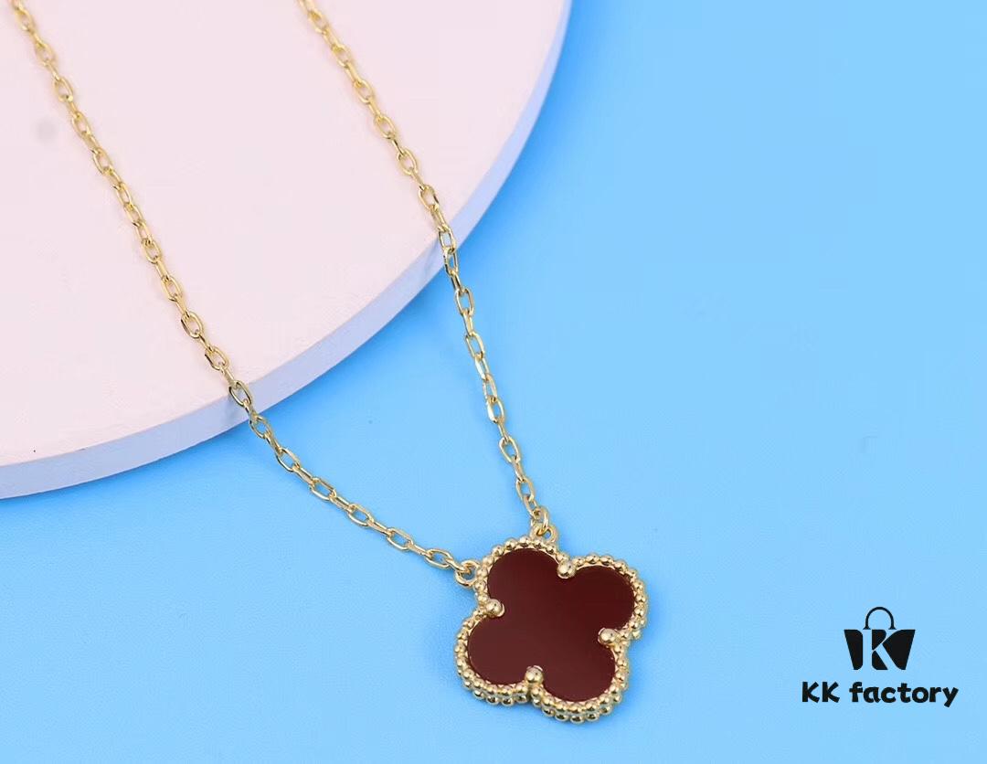 Authentic Purchase, Premium Quality Four-Leaf Clover Necklace