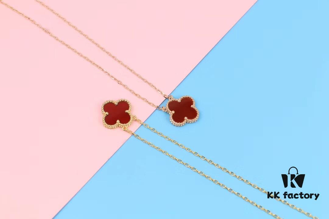 Authentic Purchase, Premium Quality Four-Leaf Clover Necklace
