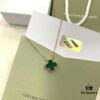 692fbf0f99f2d84055c87fab Fine Craftsmanship 925 Sterling Silver Four-Leaf Clover with K-Gold and Agate Stones
