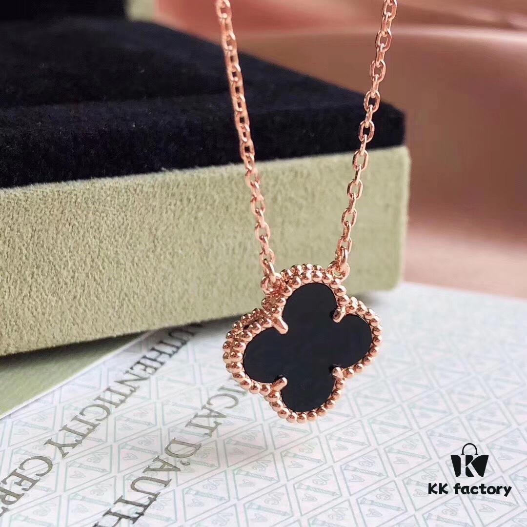692fbf1199f2d84055c87fac Van Cleef & Arpels VCA Alhambra Clover Necklace, Authentic Design! The clover-shaped agate features smooth contours and elegant lines, with hand-polished fine beads for a full, three-dimensional appearance. Premium lobster clasp with custom-level craftsmanship and an exclusive anti-counterfeit code—each necklace has a unique identification number, ensuring authenticity. Hand-engraved chain links, each link featuring four facets. Exquisite workmanship exudes refined elegance. Beautiful when worn alone or layered.