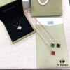 692fbf1299f2d84055c87fb0 Fine Craftsmanship 925 Sterling Silver Four-Leaf Clover with K-Gold and Agate Stones