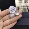 APM Monaco Women's Two-Way Earrings, Elegant Four-Leaf Clover White Mother-of-Pearl Studs, Versatile and Chic