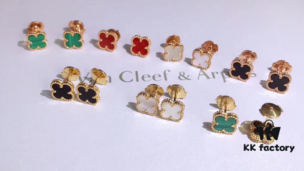 692fbf4799f2d84055c87ffb Van Cleef & Arpels Four-Leaf Clover Stud Earrings