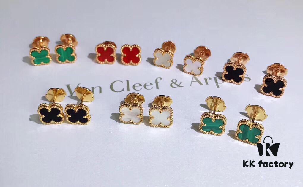 692fbf4999f2d84055c87ffe Van Cleef & Arpels Four-Leaf Clover Stud Earrings