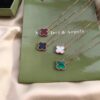692fbf4b99f2d84055c88001 Van Cleef & Arpels VCA Alhambra Clover Necklace, Authentic Design! The clover-shaped agate features smooth contours and elegant lines, hand-polished with full beading for strong three-dimensionality. Custom-grade lobster clasp with exclusive anti-counterfeit code—each necklace has a unique identification number. Hand-engraved chain links, each link with 4 faceted surfaces! Exquisite craftsmanship, sophisticated elegance. Beautiful worn alone or layered.