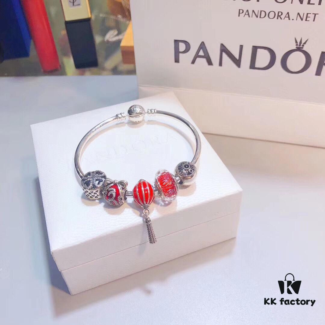 692fbf5099f2d84055c88008 Pandora-Grade Silver Wire Red Lantern Lantern Pendant Set – New Arrival! ZP-Certified, Thai Imported S925 Sterling Silver with Sparkling Rhinestone Clover, Love Bead, Devil Fruit and Festive Lantern Charms
