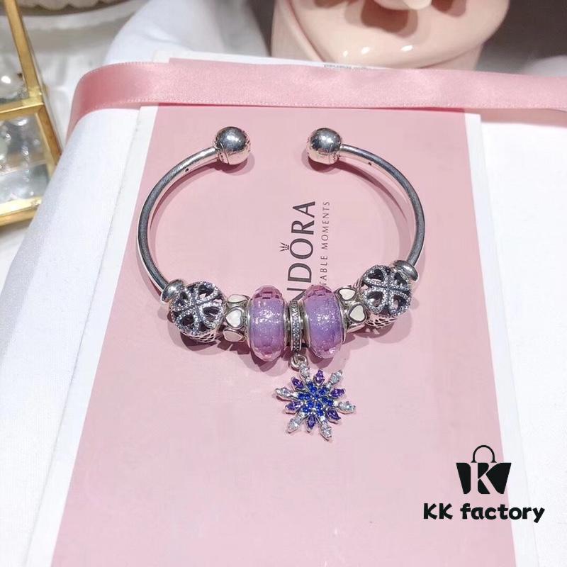 692fbf6199f2d84055c8801e Pandora Lavender Purple Snowflake New Arrival! Crafted with boutique materials, perfectly replicating the original store quality!