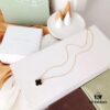 692fbf6e99f2d84055c8802f Van Cleef & Arpels Alhambra Necklace in Silver Version, 925 Sterling Silver with 18K Gold Plating and Natural Mother-of-Pearl