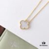 692fbf6f99f2d84055c88032 Van Cleef & Arpels Alhambra Four-Leaf Clover Necklace in Silver Version