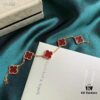 692fbf7599f2d84055c8803b Van Cleef & Arpels VCA Four-Leaf Clover Five-Petal Bracelet, High-Quality Replica, 925 Silver Plated with 18K Gold