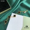 692fbf7899f2d84055c8803f Van Cleef & Arpels VCA Four-Leaf Clover Five-Petal Bracelet, 925 Silver Plated with 18K Gold, Mother of Pearl and Black Onyx, Authentic Packaging