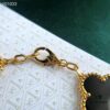 692fbf7999f2d84055c88042 Van Cleef & Arpels VCA Four-Leaf Clover Five-Petal Bracelet, 925 Silver Plated with 18K Gold, Mother of Pearl and Black Onyx, Authentic Packaging