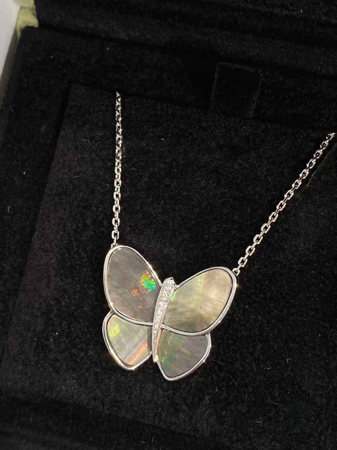 Clover VCA Large Butterfly Necklace 🦋, Elegant and Luxurious with Exquisite Craftsmanship