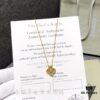 692fbfa599f2d84055c88077 Van Cleef & Arpels Alhambra Clover Necklace with Natural Golden Mother-of-Pearl in Yellow Gold-Tone on Premium German Imported 925 Sterling Silver