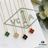 692fbfa999f2d84055c8807d Christmas Gift 🎁 Van Cleef & Arpels Alhambra Clover Necklace with Natural Black Onyx, Red Jasper, Mother of Pearl, and Malachite in Rose Gold, Yellow Gold, and White Gold Plated 925 Sterling Silver