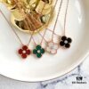 692fbfb099f2d84055c88086 🎄Christmas Gift 🎁 Van Cleef & Arpels Alhambra Clover Necklace with Natural Black Onyx, Red Jasper, White Mother-of-Pearl, and Malachite in Rose Gold, Yellow Gold, and White Gold Plated 925 Sterling Silver from Germany