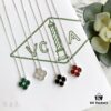 692fbfb599f2d84055c8808f Christmas Gift 🎄 Van Cleef & Arpels Alhambra Clover Necklace with Natural Black Onyx, Red Jasper, White Mother-of-Pearl, and Malachite in 925 Sterling Silver (Imported from Germany), Available in Rose Gold, Yellow Gold, and White Gold Plating