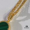 692fbfca99f2d84055c880ad VCA Van Cleef & Arpels Large Four-Leaf Clover Necklace, Sweater Chain – Four Colors Available: Natural Malachite, Red Carnelian, Black Onyx, and White Mother of Pearl