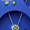 692fbfe999f2d84055c880db New Arrival💗 Wang Yibo Cover Edition Swarovski Green Dancing Crystal Clover Single Diamond Set